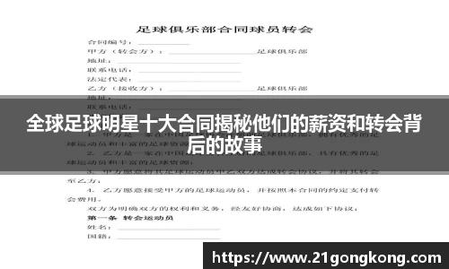 全球足球明星十大合同揭秘他们的薪资和转会背后的故事